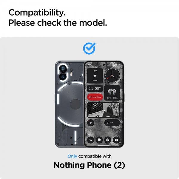 Spigen Nothing Phone (2) Skærmbeskyttelse GLAS.tR ALIGNmaster 2-pak