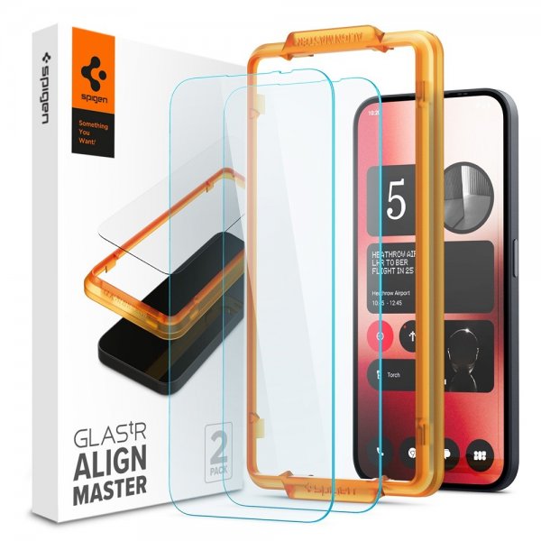 Spigen Nothing Phone (2a) Skærmbeskytter GLAS.tR ALIGNmaster 2-pak