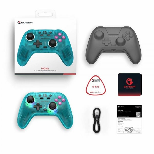 GameSir Nova HD Rumble Gamepad 2.4G Neon Teal