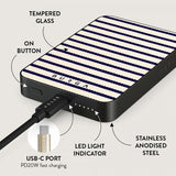 Burga Powerbank MagSafe 5000 mAh Old Money Metalgrå