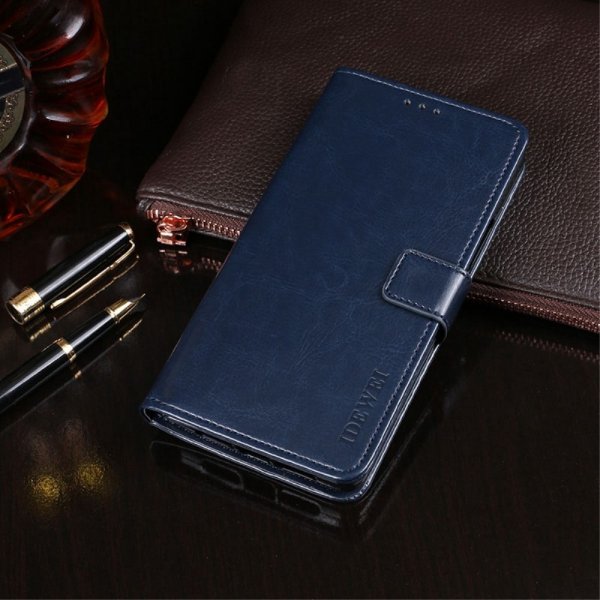 OnePlus 10 Pro Cover Lædertekstur Mørkeblå