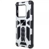 OnePlus 10 Pro Cover med Metalplade Standerfunktion Sølv