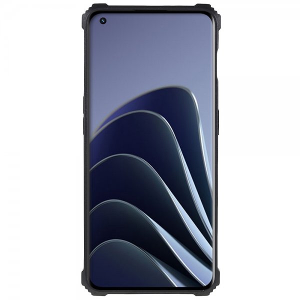 OnePlus 10 Pro Cover med Metalplade Standerfunktion Sølv