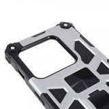 OnePlus 10 Pro Cover med Metalplade Standerfunktion Sølv