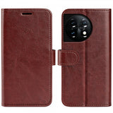 OnePlus 11 Etui Lædertekstur Brun