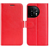 OnePlus 11 Cover Lædertekstur Rød