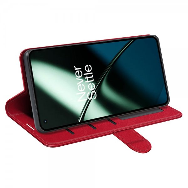 OnePlus 11 Cover Lædertekstur Rød