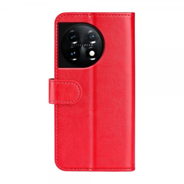 OnePlus 11 Cover Lædertekstur Rød