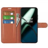 OnePlus 11 Etui Litchi Brun