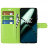 OnePlus 11 Etui Litchi Grøn