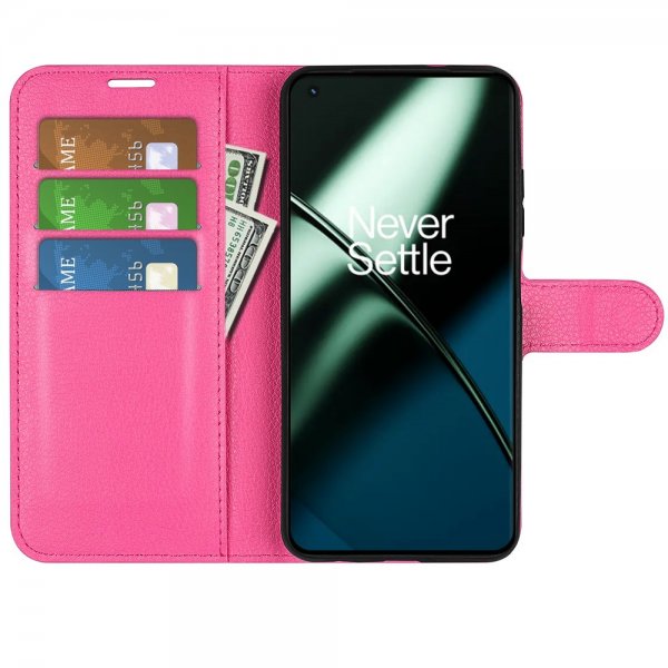 OnePlus 11 Cover Litchi Magenta