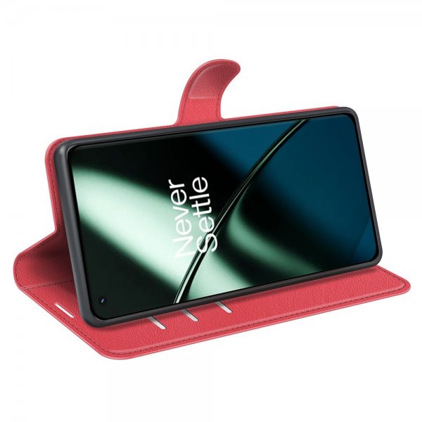 OnePlus 11 Cover Litchi Rød