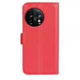 OnePlus 11 Cover Litchi Rød