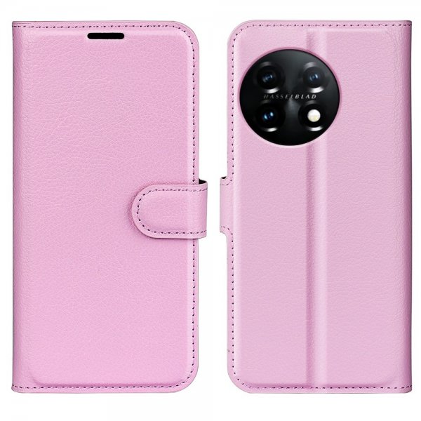 OnePlus 11 Cover Litchi Rosa
