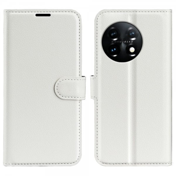 OnePlus 11 Cover Litchi Hvid