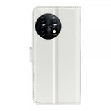 OnePlus 11 Cover Litchi Hvid