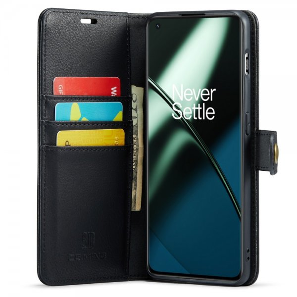 Dg.Ming OnePlus 11 Etui med Aftageligt Cover Sort