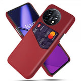 OnePlus 11 Cover Kortplads Stof Rød