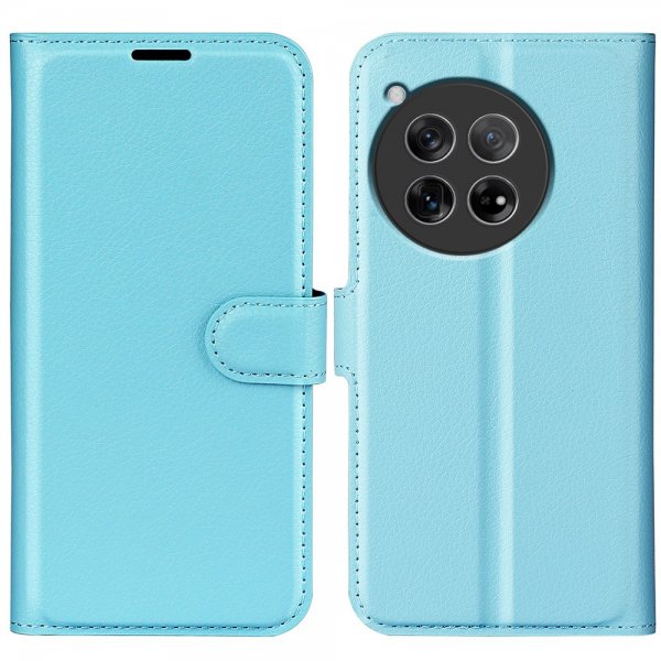 OnePlus 12 Cover Litchi Blå