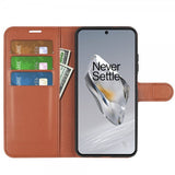 OnePlus 12 Cover Litchi Brun