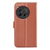 OnePlus 12 Cover Litchi Brun