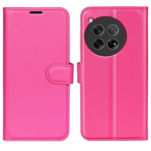 OnePlus 12 Cover Litchi Magenta