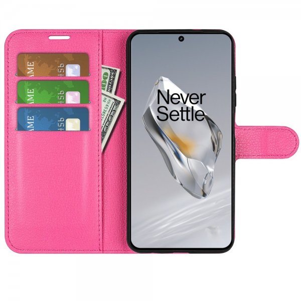 OnePlus 12 Cover Litchi Magenta
