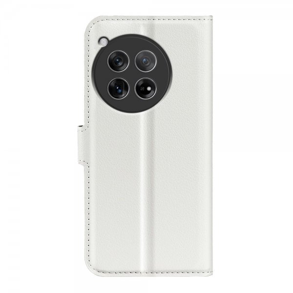 OnePlus 12 Cover Litchi Hvid