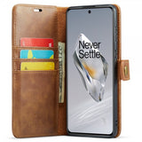 Dg.Ming OnePlus 12 Etui med Aftageligt Cover Brun
