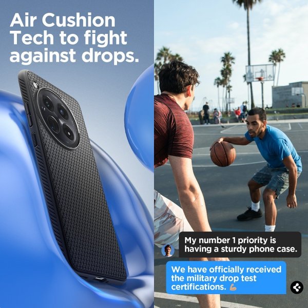 Spigen OnePlus 12 Cover Liquid Air Mat Sort