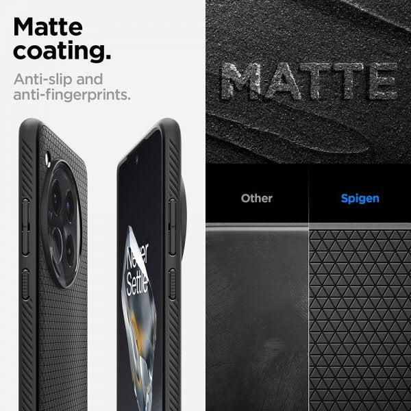 Spigen OnePlus 12 Cover Liquid Air Mat Sort