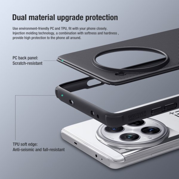 Nillkin OnePlus 12 Cover Super Frosted Shield Pro Blå
