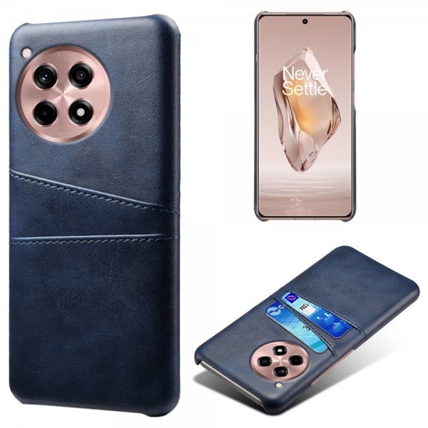 OnePlus 12R Cover med to Kortlommer Blå