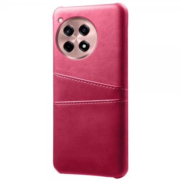 OnePlus 12R Cover med to kortlommer Magenta