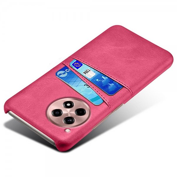 OnePlus 12R Cover med to kortlommer Magenta