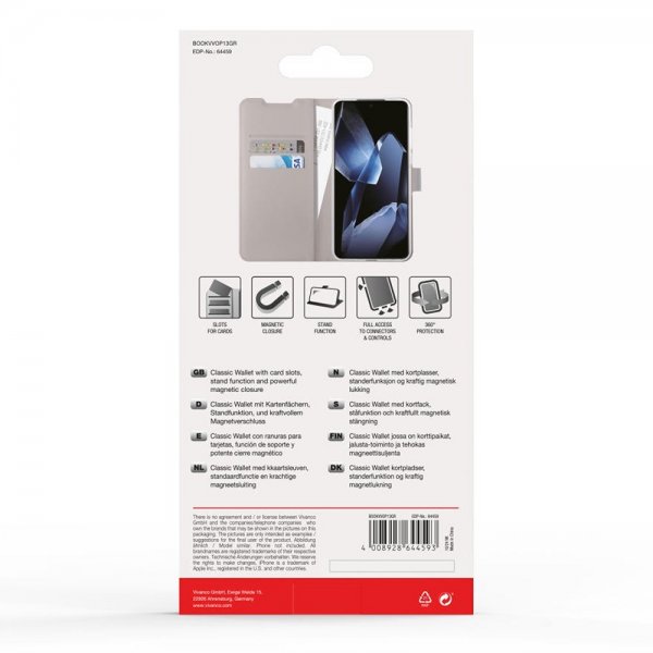 Vivanco OnePlus 13 Cover Classic Wallet Taupe