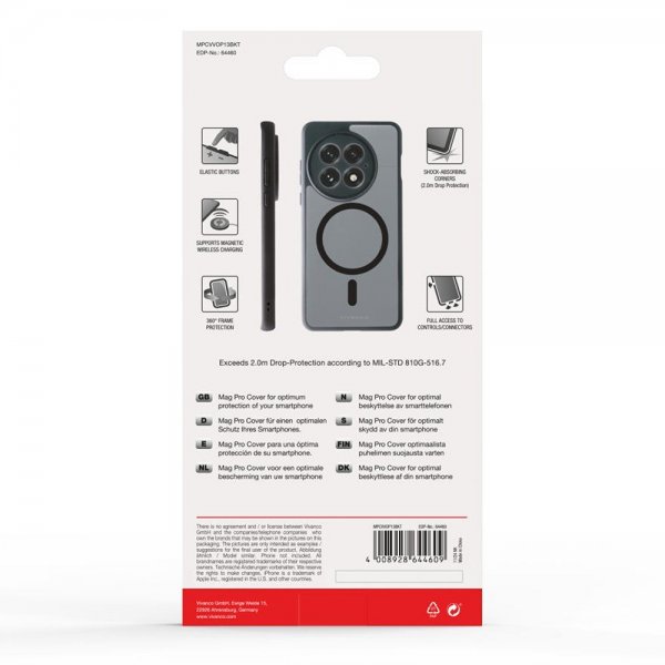 Vivanco OnePlus 13 Cover Mag Pro Transparent Sort