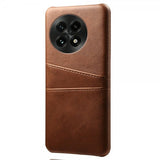 OnePlus 13 Cover med to Kortlommer Mørkebrun