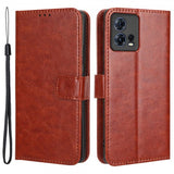 Motorola Edge 30 Fusion Cover Lædertekstur Brun