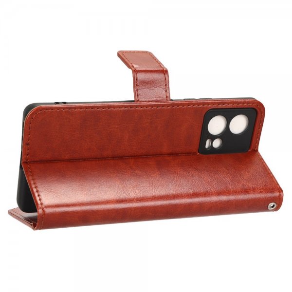 Motorola Edge 30 Fusion Cover Lædertekstur Brun