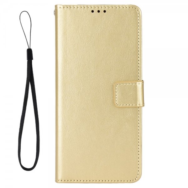 Motorola Edge 30 Fusion Cover Lædertekstur Guld