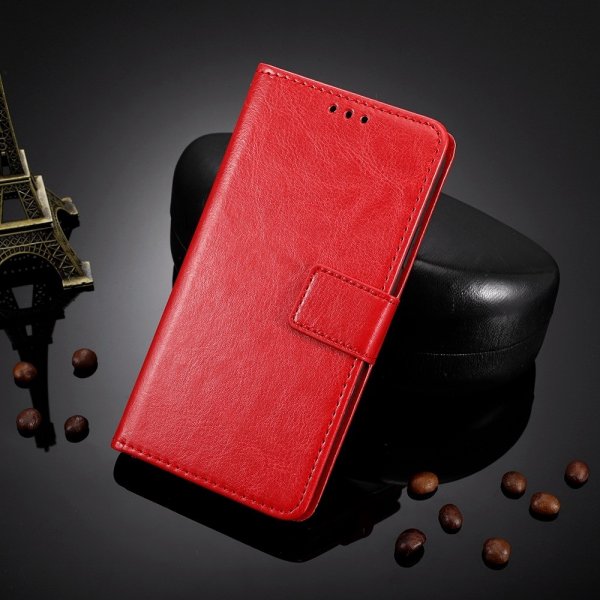 Motorola Edge 30 Fusion Cover Lædertekstur Rød