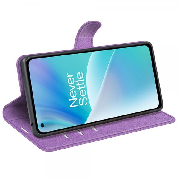 OnePlus Nord 2T Cover Litchi Lilla