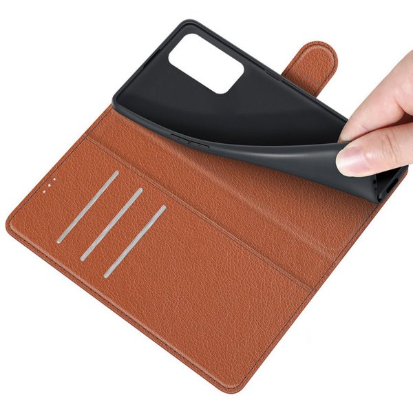 OnePlus Nord 2T Etui med Stand Brun