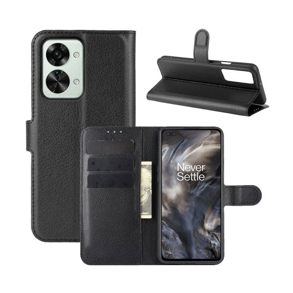 OnePlus Nord 2T Etui med Kortlomme Sort