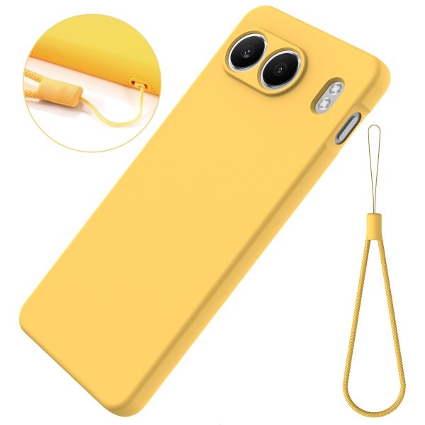 OnePlus Nord 4 Cover med Rem Silikone Gul