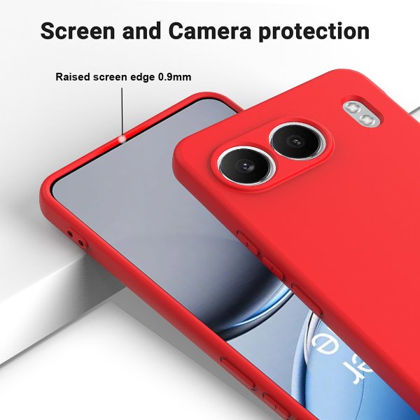 OnePlus Nord 4 Cover med Rem Silikone Rød