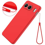 OnePlus Nord 4 Cover med Rem Silikone Rød