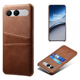 OnePlus Nord 4 Cover med to Kortlommer Mørkebrun