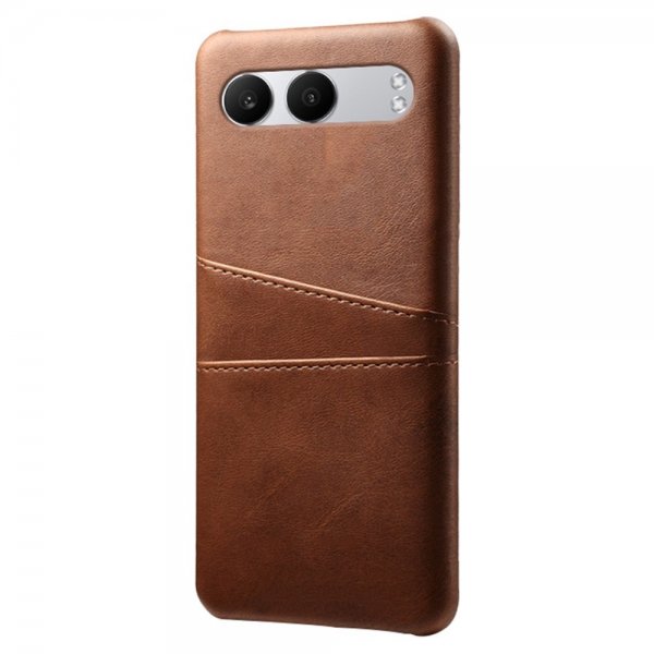 OnePlus Nord 4 Cover med to Kortlommer Mørkebrun